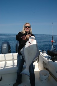 Nell with a nice Halibut